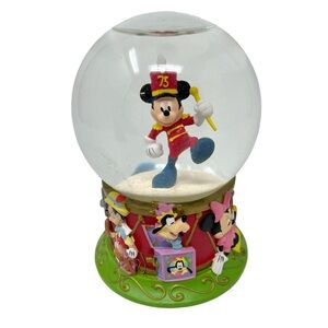 Disney Store Mickey Mouse 75th Anniversary Snow Globe Disneyana 2004 Collectible
